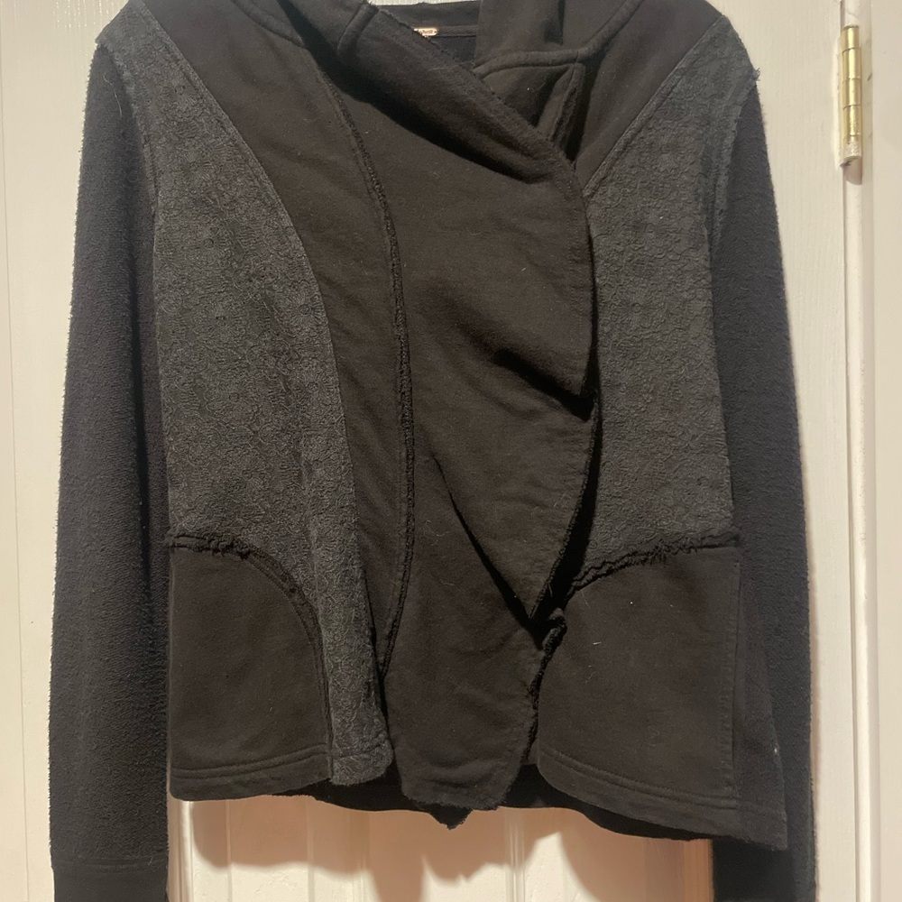 Free People Black Cardigan